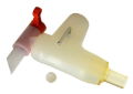 Bocal collecteur balle & réducteur en Silicone clair 32mm