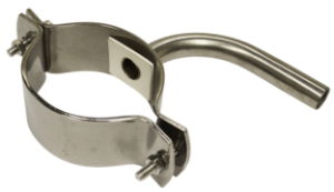 MS Nipple complet coude 16mm pour tube 76mm